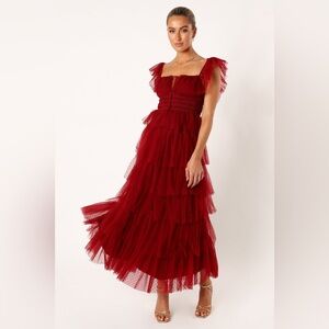 Baltic Born Burgundy Maxi Dress (NWT)
